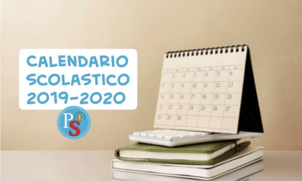 Calendario scolastico 2019-2020