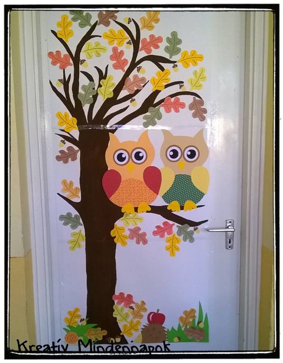 decorazioni porte autunno