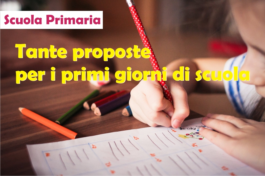 attività primi giorni di scuola