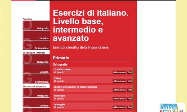 Esercizi di italiano. Livello base, intermedio e avanzato